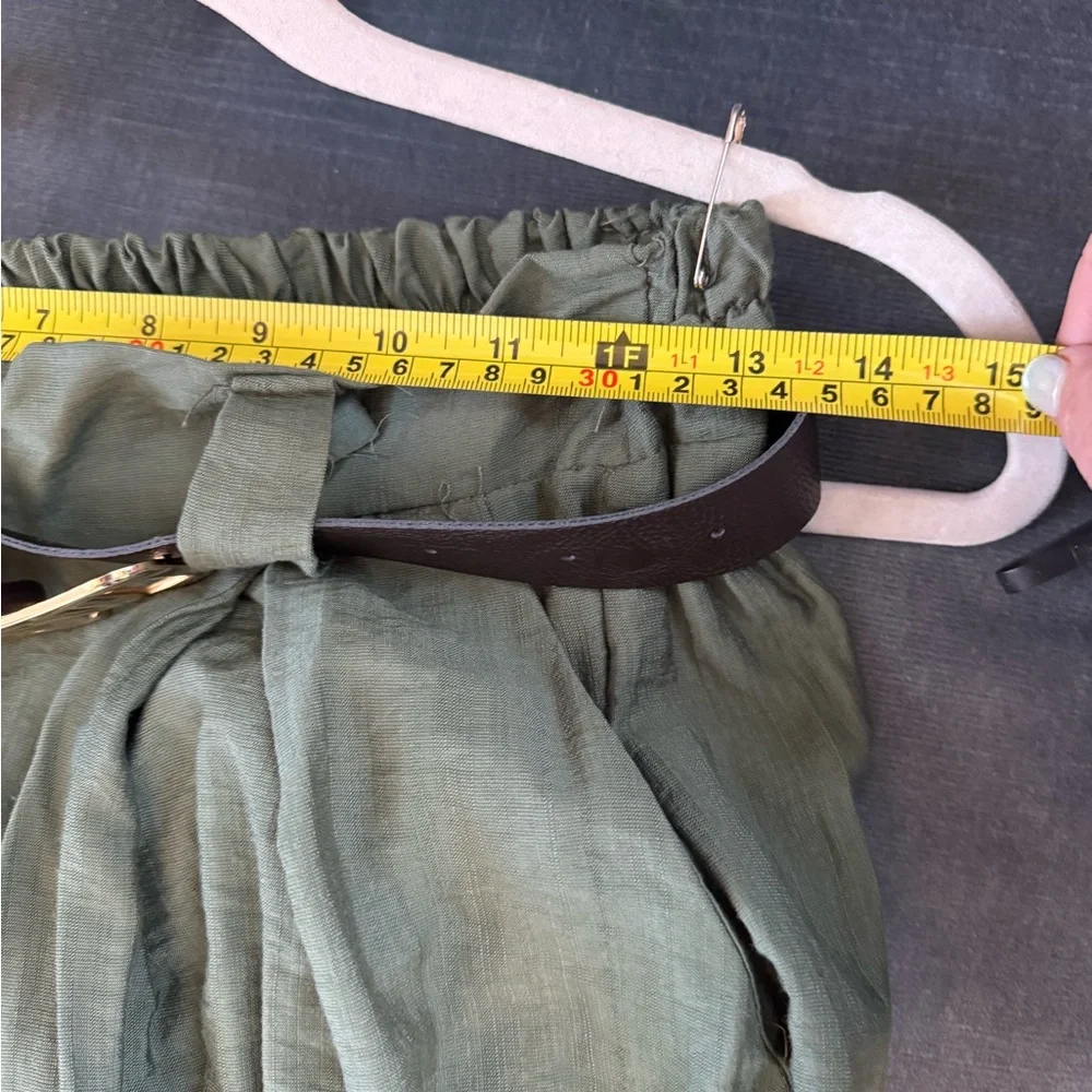 Milano, Ettan Taylor Wide Leg Pleated Palazzo Pants - Green - Picture 5 of 8